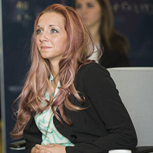photo of a student in a classroom