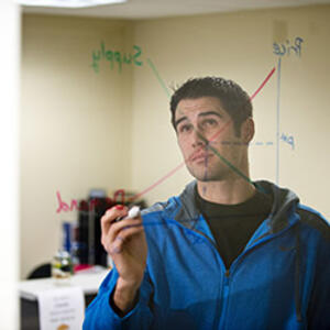 photo of a student working on a problem