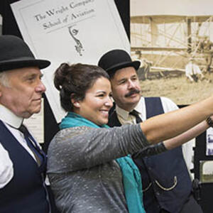 photo a people at the wright brothers day event